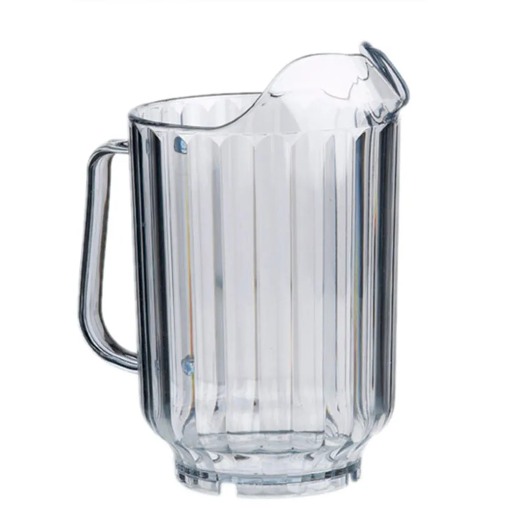 APS Pitcher, Ø 13 cm, H: 21 cm, für eine Füllmenge von 1,5 Liter, Bierkrug, Karaffe für Limonade, Wasserkaraffe, Kunststoff-Karaffe, transparent